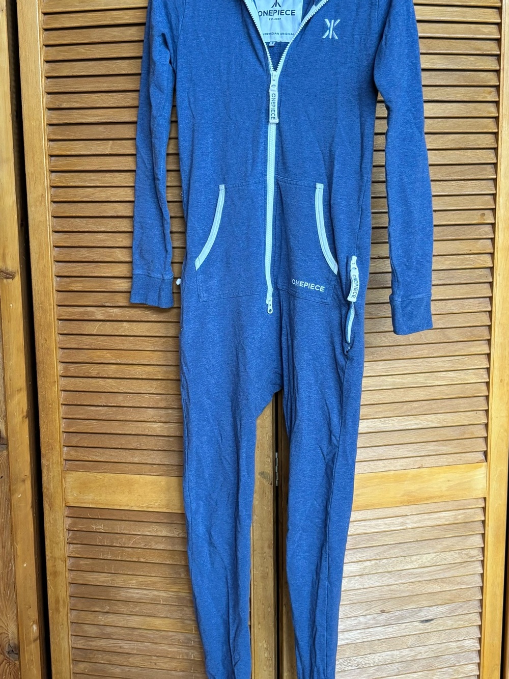 Norwegian brand Onepiece Blue Zip-Up Women's Bodysuit